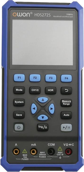 Produktbild Owon LCD-Oszilloskop mit Multimeter und Funktionsgenerator, HDS272S, 2-Kanal, 70 MHz