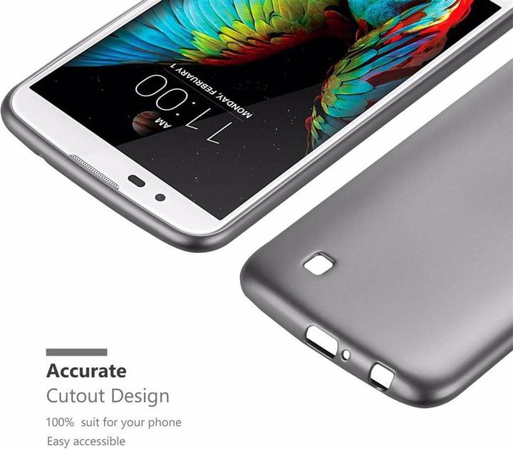 Actual product image Cadorabo TPU Matt Metallic Cover (LG K10)
