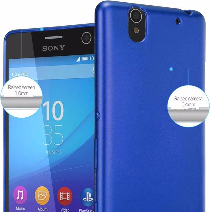 Actual product image Cadorabo TPU Matt Metallic Cover (Sony Xperia C4)
