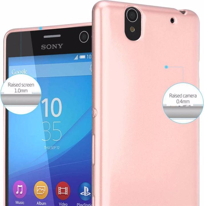 Actual product image Cadorabo TPU Matt Metallic Cover (Sony Xperia C4)