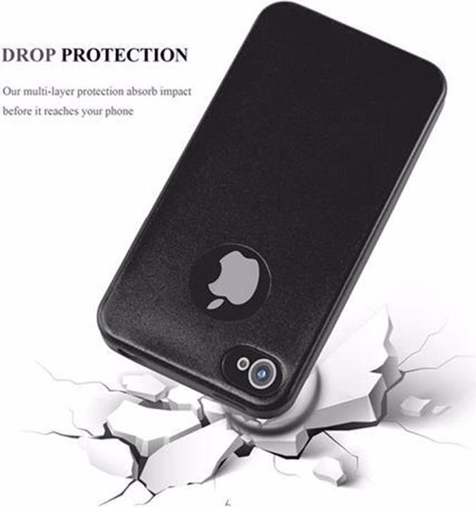 Image du produit Cadorabo Couverture métallique mate TPU (Apple iPhone 4, G4s)