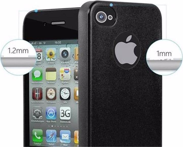 Image du produit Cadorabo Couverture métallique mate TPU (Apple iPhone 4, G4s)