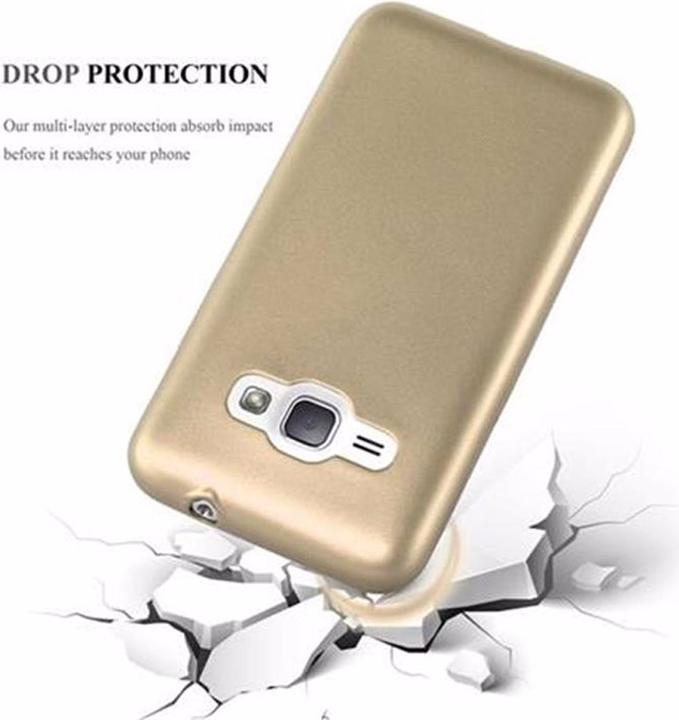 Actual product image Cadorabo TPU Matt Metallic Cover (Samsung Galaxy J1 (2016))