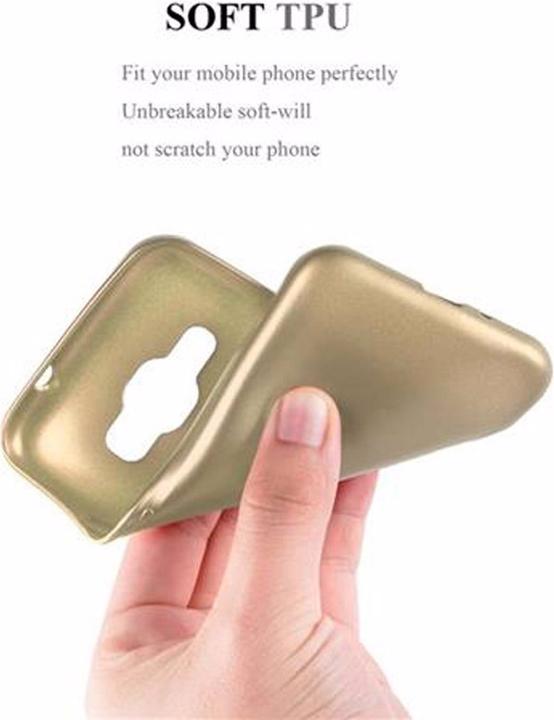 Actual product image Cadorabo TPU Matt Metallic Cover (Samsung Galaxy J1 (2016))
