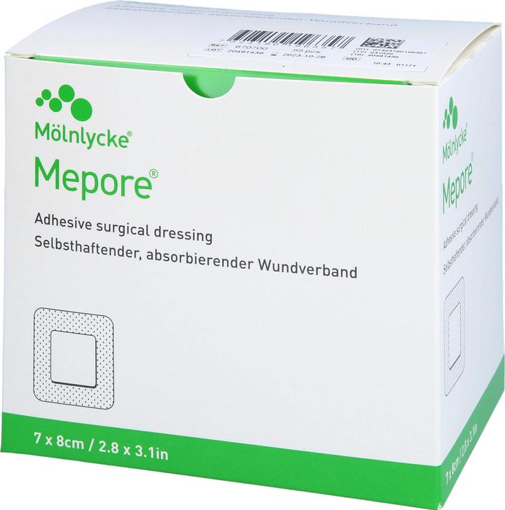 Produktbild Mölnlycke Mepore selbsthaftender, absorbierender Wundverband 7 x 8 cm, 55 St. Pflaster (55 x)