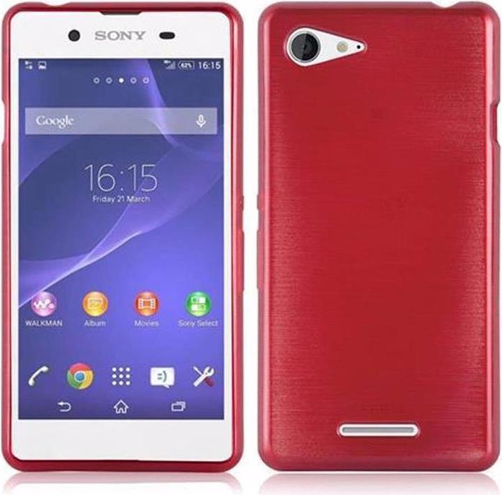 Actual product image Cadorabo TPU Brushed Cover (Sony Xperia E3)