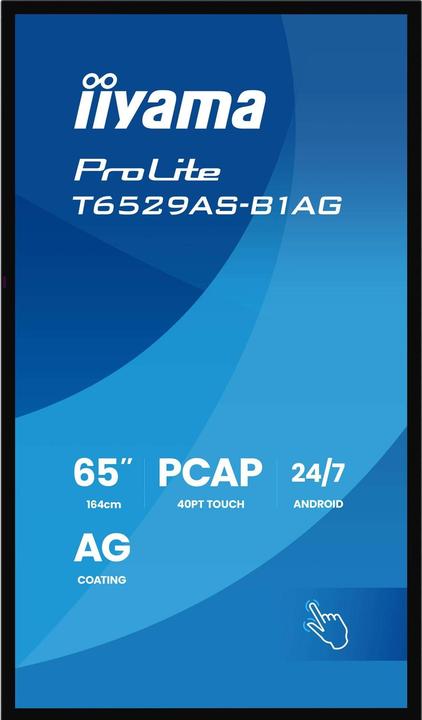 Produktbild iiyama LFD ProLite T6529AS-B1AG (3840 x 2160 Pixel, 64.50")