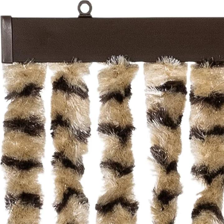Produktbild VidaXL Fliegenvorhang Insektenschutz Türvorhang Fadenvorhang Beige Braun (56 x 200 cm)