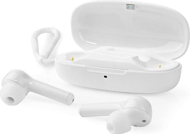 Produktbild Nedis Talk/Music 6h, 18h mit Ladeschale HPBT5055BK, white (6 h, Kabellos)