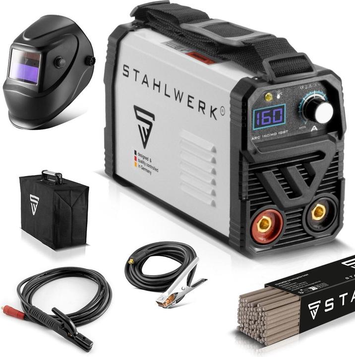 Stahlwerk Schweissgerät ARC 160 MD - DC Vollausstattung mit 160 Ampere