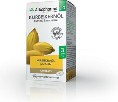 Actual product image Arkopharma Kürbiskernöl (60 Piece, Capsules, 60 g)