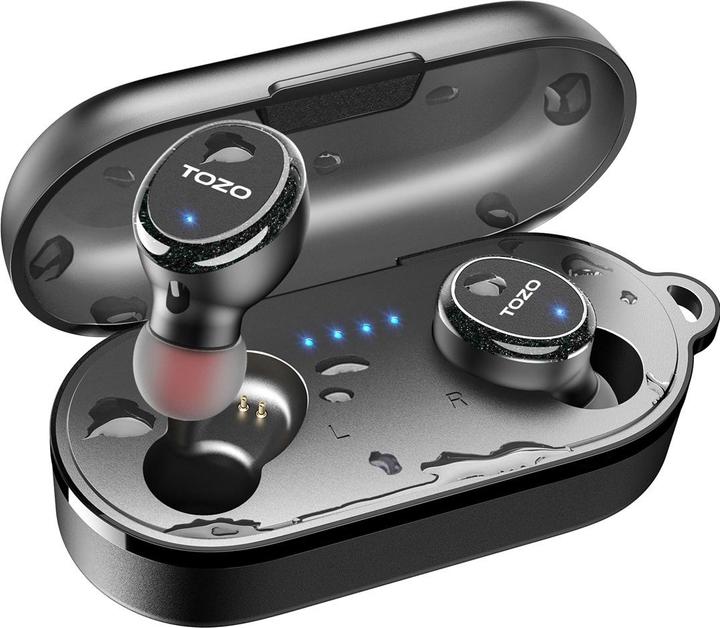 Actual product image Tozo T10S True Wireless Stereo (TWS) USB Typ-C Bluetooth In-Ear Headset Schwarz (ANC, 8 h, Wireless)