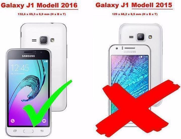 Actual product image Cadorabo TPU Brushed Cover (Samsung Galaxy J1 (2016))
