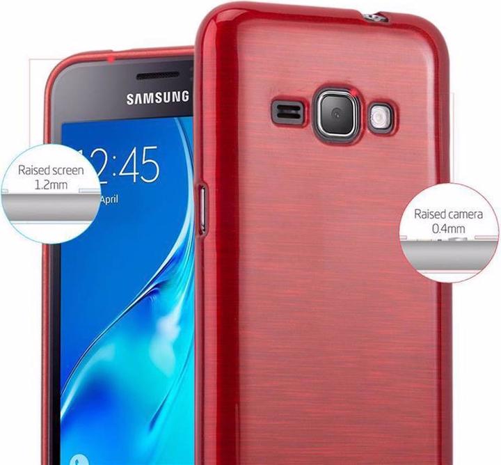 Actual product image Cadorabo TPU Brushed Cover (Samsung Galaxy J1 (2016))