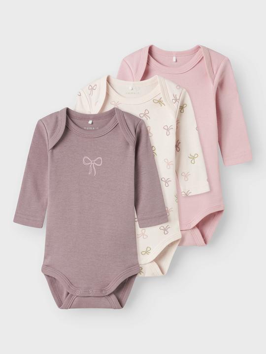 Actual product image Name it Nbfbody 3p Ls Barely Pink Bow Noos (92)