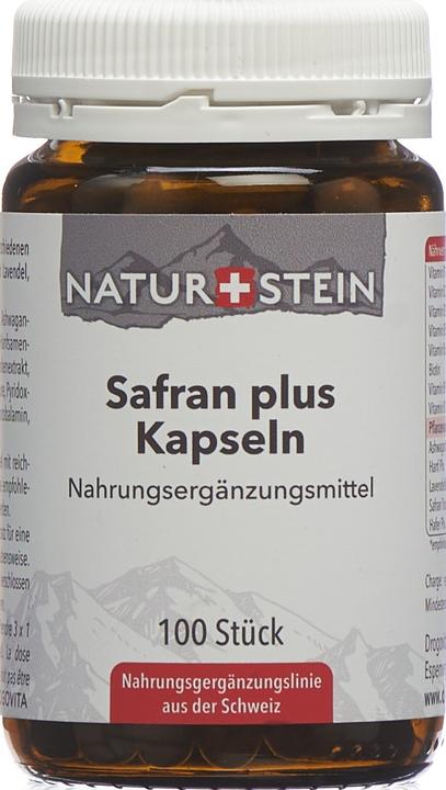 Actual product image Naturstein Saffron plus (100 Piece, Capsules, 147 g)