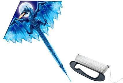 Produktbild Lean Toys Grosser Blue Dragon Drachen 170x130cm
