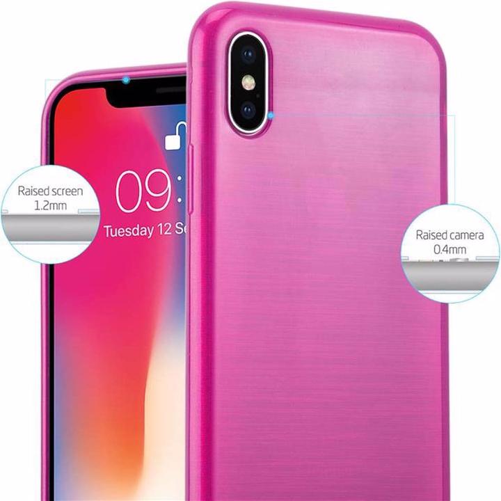 Image du produit Cadorabo Couverture TPU brossé (Apple iPhone X, Apple iPhone XS)