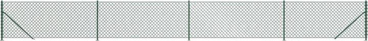 Immagine prodotto VidaXL Maschendrahtzaun mit Bodenflansch Grün 1,1x10 m, Farbe