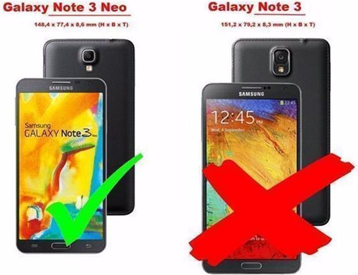 Actual product image Cadorabo TPU Frosted Cover (Samsung Galaxy Note 3 Neo)