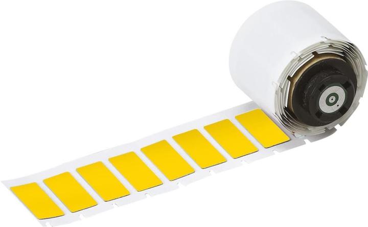 Produktbild Brady M6-02-7593-YL, Aufgeschäumter Polyester, Gelb, glänzend, 27.00 x 12.50 mm, permanent (250 E.