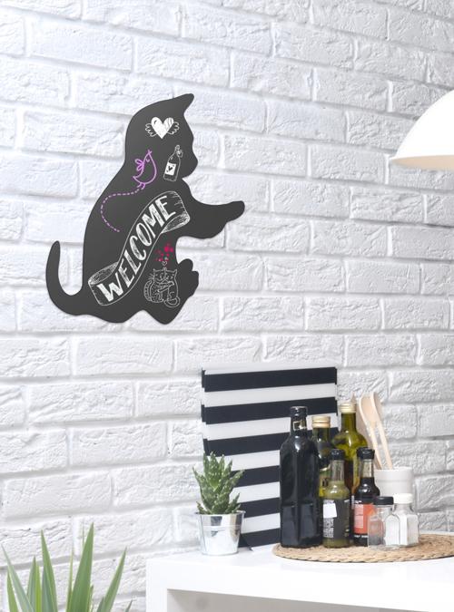 Image du produit Securit Silhouette Cat (Tableau noir, 46 x 29 cm)