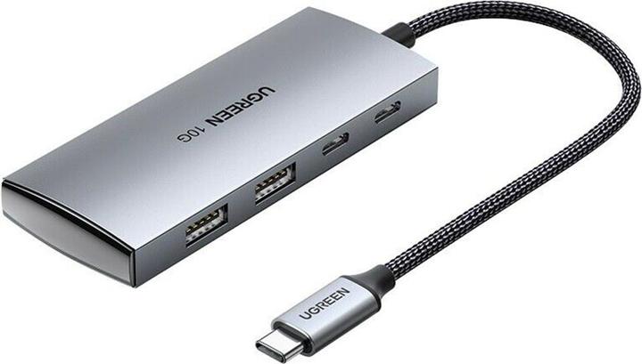 Actual product image Ugreen - Docking Station (30758) - Type-C to 2xUSB-A 3.1, 2xType-C, 10 Gbps - Gray (USB-C, 3 Ports)