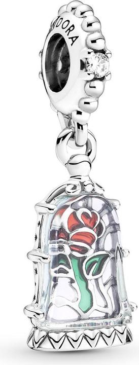 Pandora Disney die Schöne und das Biest verzauberte Rose (Silber 925, Emaille)