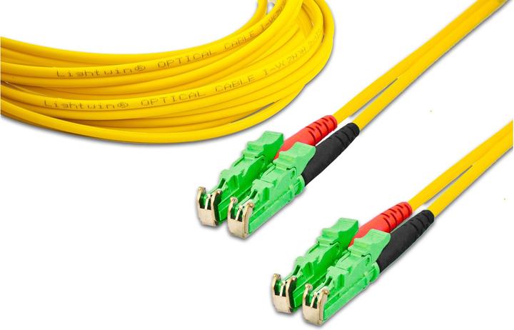 Produktbild Lightwin LWL-Patchkabel LSH/APC-LSH/APC, Singlemode, Duplex, 1m (CAT6, 1 m)