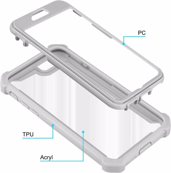 Actual product image Cadorabo Hybrid 2-in-1 Acrylic Cover (Apple iPhone 7, Apple iPhone SE (2nd Gen))