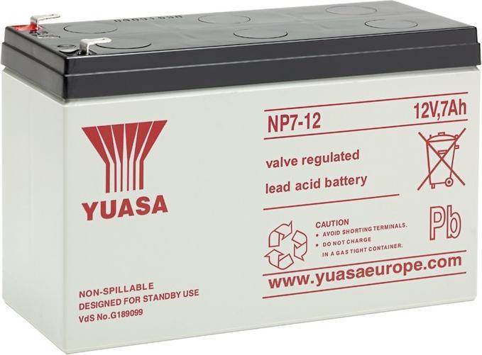 Produktbild Yuasa Blei-Akku (12 V, 7 Ah)