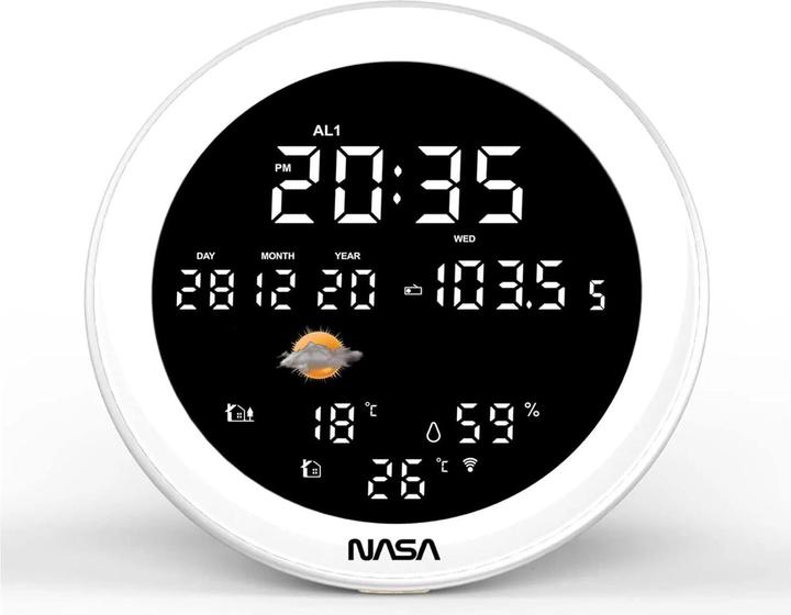 Immagine prodotto Nasa WSP1700 stazione meteorologica in legno/altoparlante BT Ship