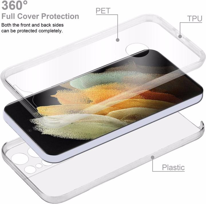 Produktbild Cadorabo TPU 360 Grad Case Cover (Samsung Galaxy S21 Ultra)