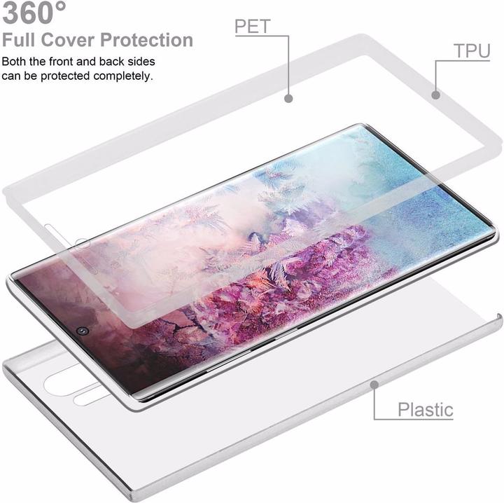 Produktbild Cadorabo TPU 360 Grad Case Cover (Samsung Galaxy Note 10 Pro)