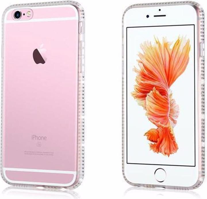 Productafbeelding Cadorabo TPU Ultra Slim Rhinestone Cover (Apple iPhone 6, Apple iPhone 6s)
