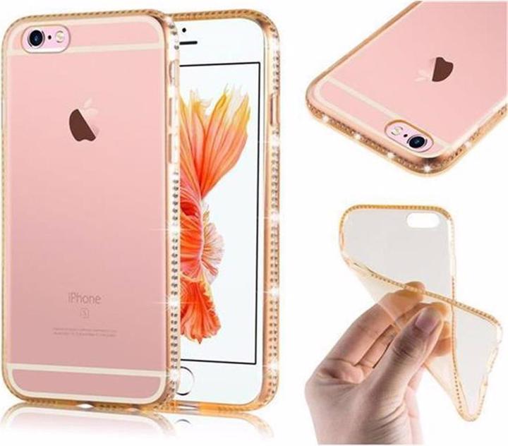 Productafbeelding Cadorabo TPU Ultra Slim Rhinestone Cover (Apple iPhone 6)