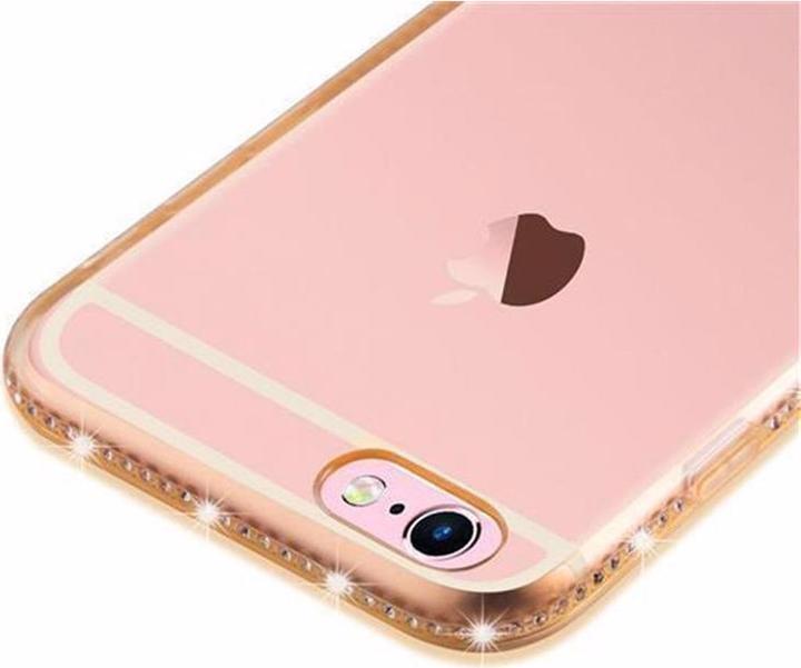 Productafbeelding Cadorabo TPU Ultra Slim Rhinestone Cover (Apple iPhone 6)