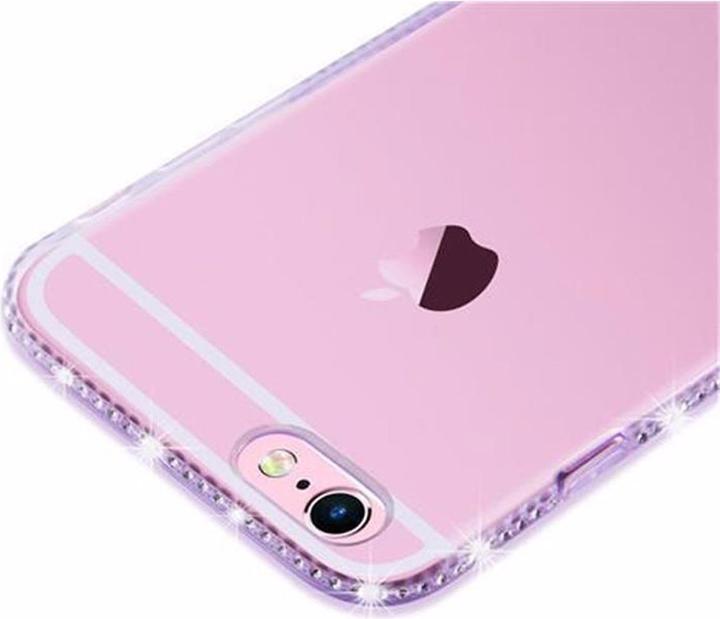 Productafbeelding Cadorabo TPU Ultra Slim Rhinestone Cover (Apple iPhone 6)