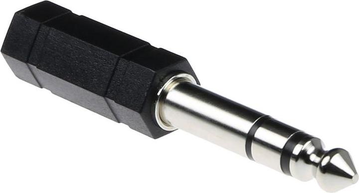 Actual product image Lumberg 6.3mm Jack Male Stereo to 3.5mm Jack Female Stereo Adapter