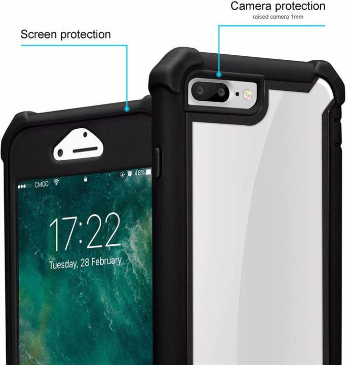 Produktbild Cadorabo Hybrid 2-in-1 Acrylic Cover (Apple iPhone 7 Plus, Apple iPhone 7s Plus)