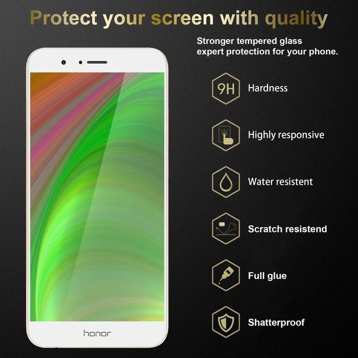 Productafbeelding Cadorabo Volledig schermbeschermend glas (3 Stuk, Honor V9)
