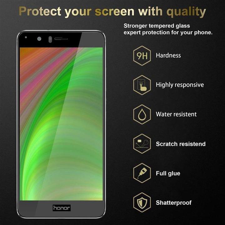 Actual product image Cadorabo Full screen display protection glass (3 Piece, Fee V8)