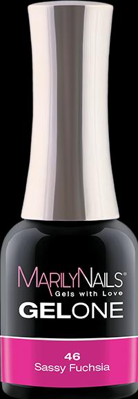 Immagine prodotto BrillBird GELONE - 46 Fucsia sassoso (Fucsia sgargiante, Smalto per unghie effetto gel)
