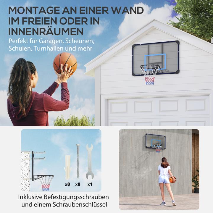 Image du produit SportNow Panier de basket-ball avec panneau arrière incassable