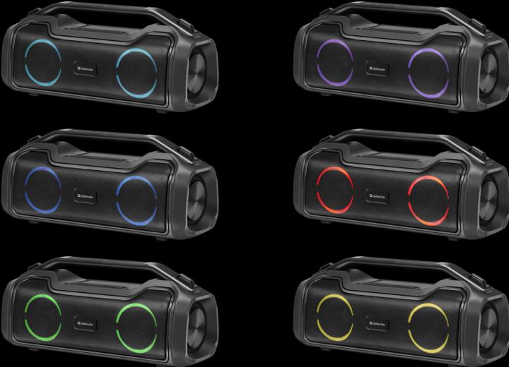 Actual product image Defender GŁOŚNIK BEATBOX 50 BLUETOOTH 50W BT/RGB/TF/TYPEC/IPX5/PWB 65950 (5 h, Rechargeable battery operated)