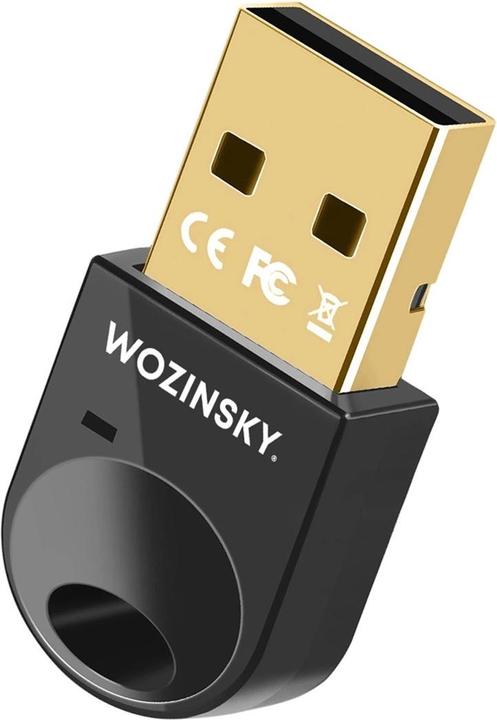 Produktbild Wozinsky Mini Bluetooth 5.4 Adapter WUSB54YS USB-A Empfänger Sender für Computer – Schwarz (Sender & Empfänger)