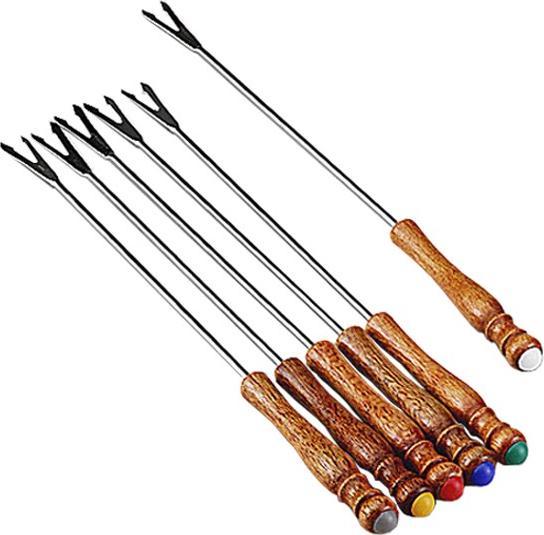 Actual product image Eva- Kochen und Haushalt Eva Fondue Forks with Wooden Handle Rustica