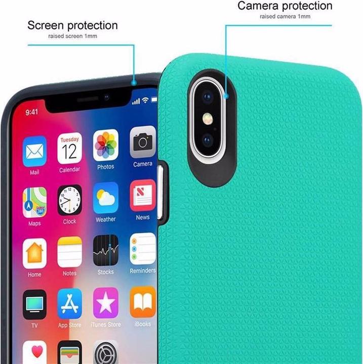 Actual product image Cadorabo Hybrid Triangle Cover (Apple iPhone X)