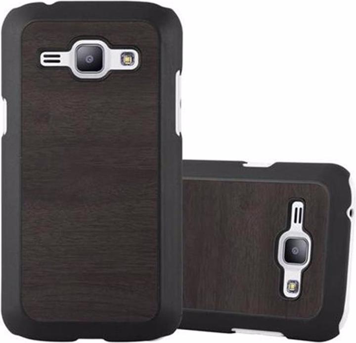 Actual product image Cadorabo Hard Cover Woody Cover (Samsung Galaxy J1)