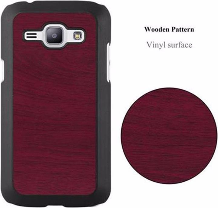 Actual product image Cadorabo Hard Cover Woody Cover (Samsung Galaxy J1)